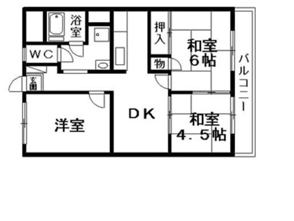 レジデンス栗東の物件間取画像